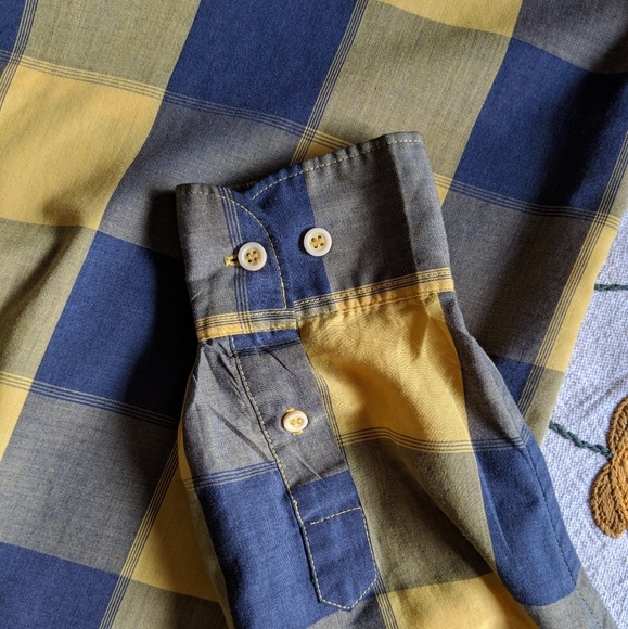 Yellow Diane Von Furstenberg plaid shirt check shirt - Picture 6 of 10